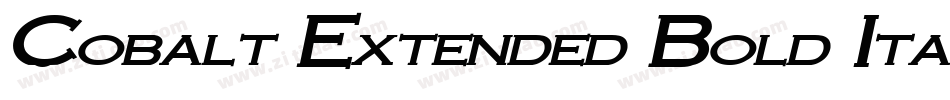 Cobalt Extended Bold Italic字体转换